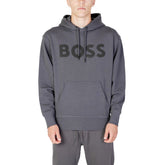 Hugo Boss Gray Cotton Hoody -   -  Hugo Boss.